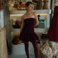 Burgundy - Mini Dress Wine